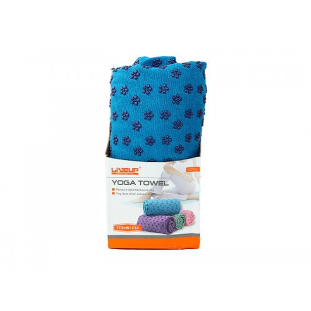 Полотенце для йоги YOGA TOWEL 173/183х61 см Синий (LS3752)