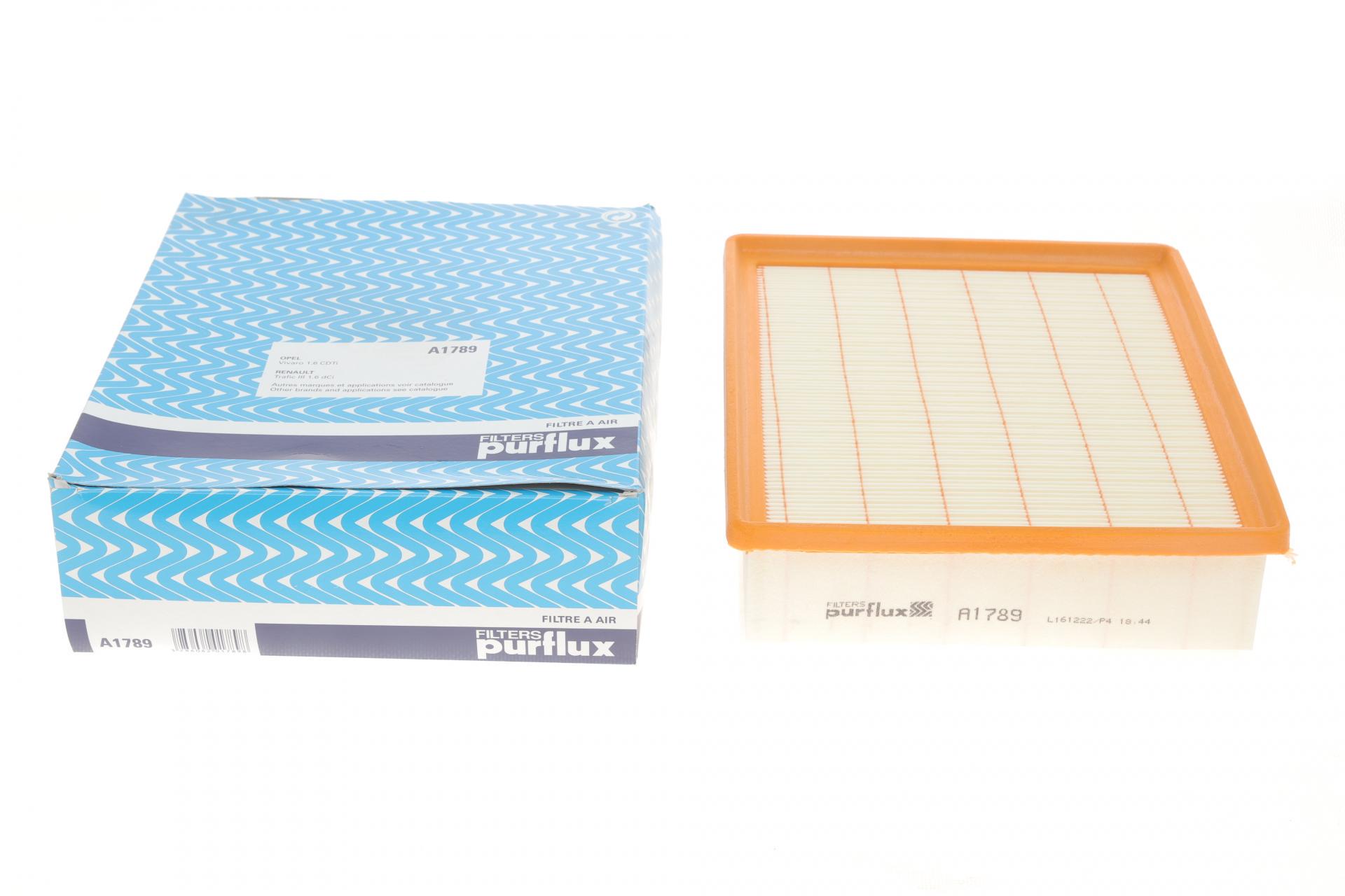 Фильтр воздушный PURFLUX для Renault Trafic/Opel Vivaro 1,6dCi 14- (A1789)