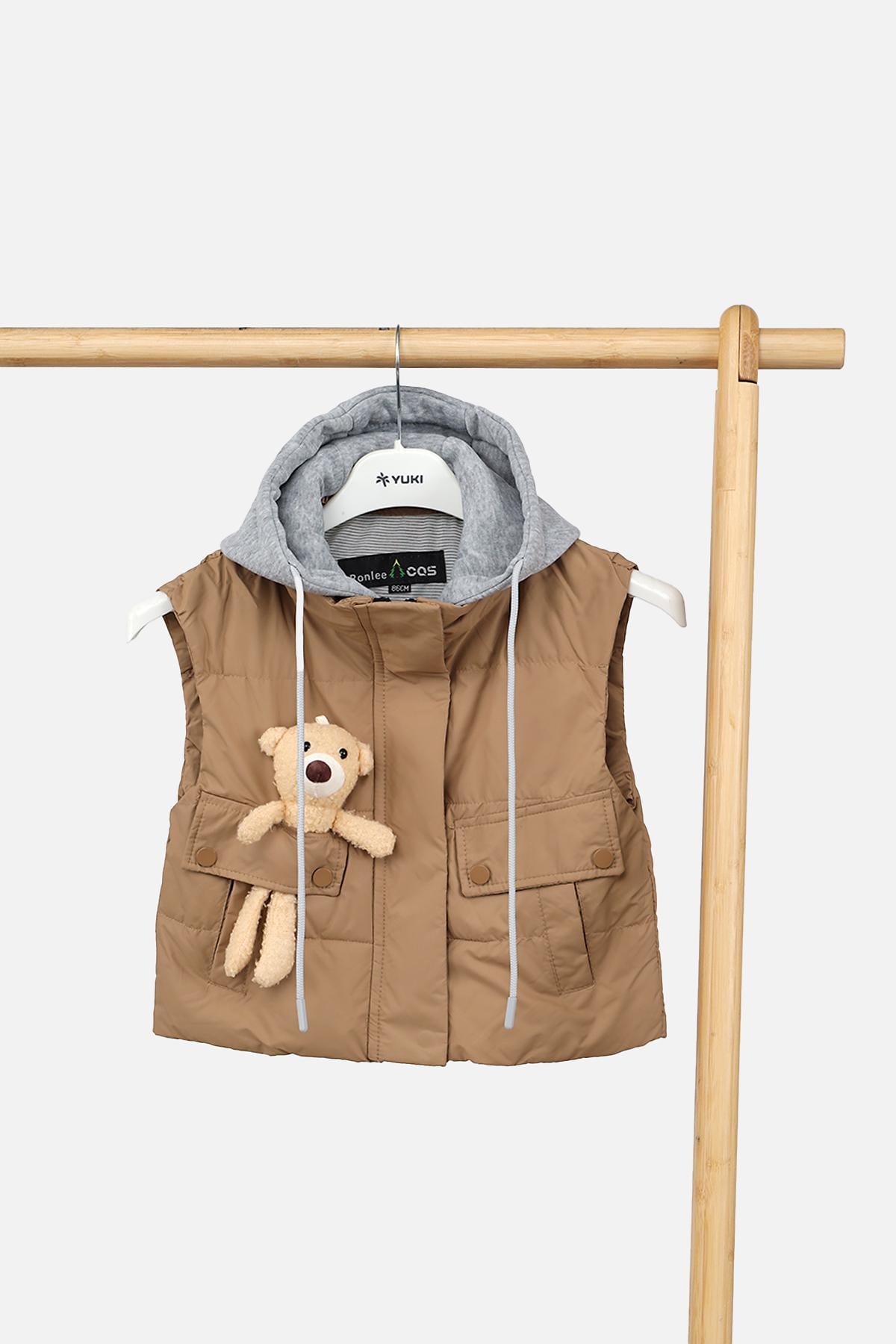 Жилет для девочки утепленный ЦБ-00290296 86 см Бежевый