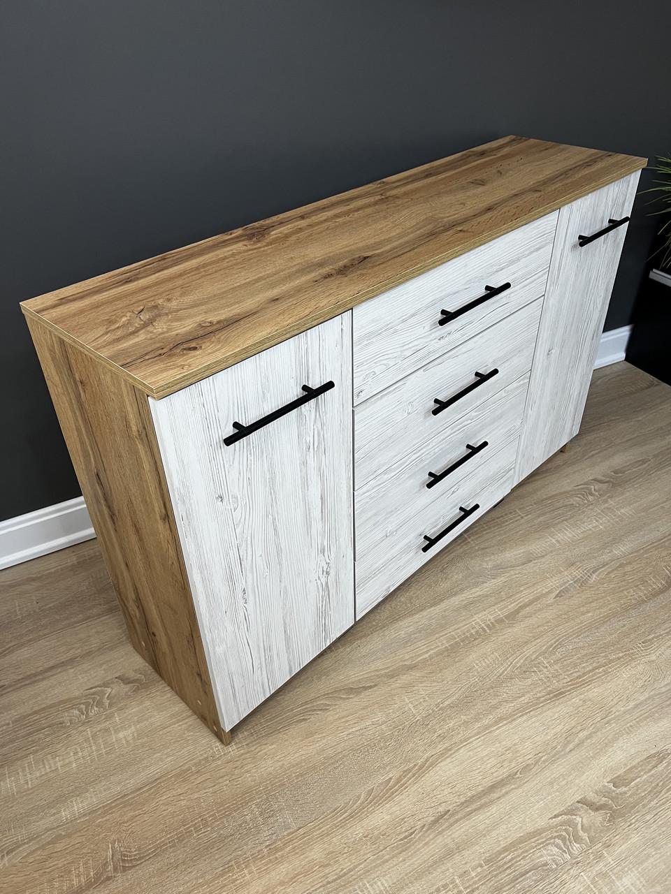 Комод Standart 4/2 1250х810х350 мм Дуб аппалачі/Аляска - фото 2 Комод Standart 4/2 1250х810х350 мм Дуб аппалачі/Аляска - фото 2