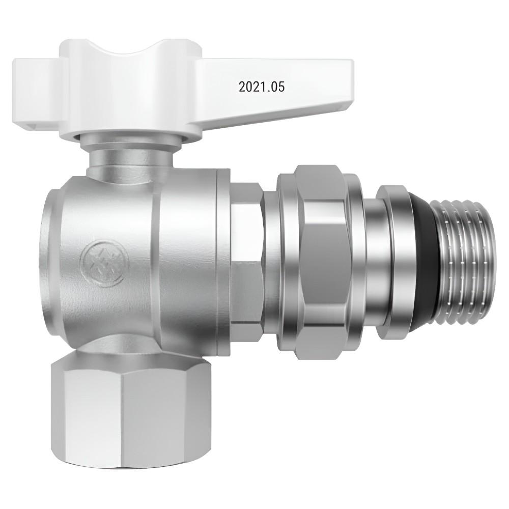 Кран с американкой Miraya 1/2" ВЗ угловой латунь (104501)