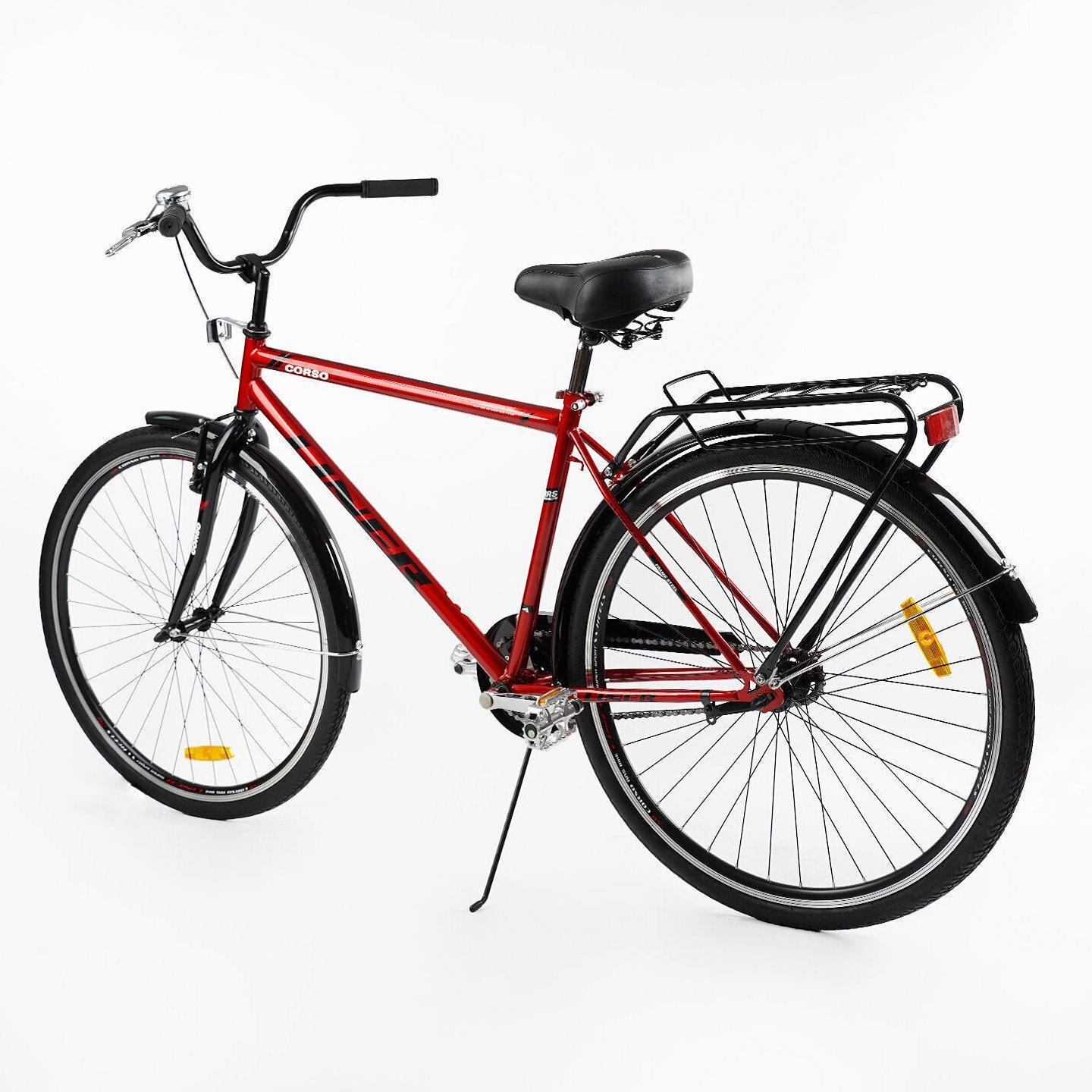 Велосипед городской Corso Liner с багажником рама 19"/28" Красный - фото 3 Велосипед городской Corso Liner с багажником рама 19"/28" Красный - фото 3