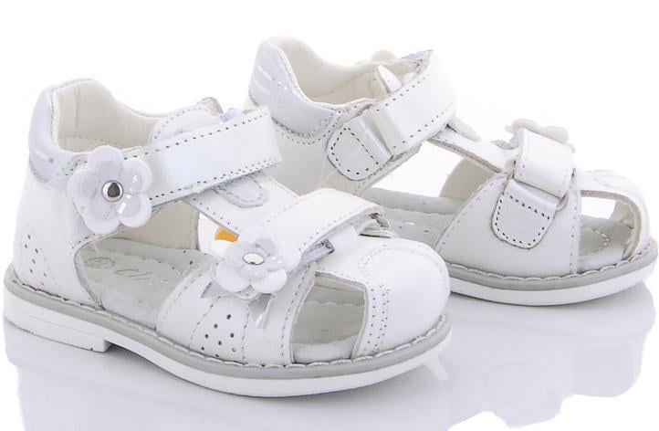 Шкіряні босоніжки Clibee NAB2-white р. 22 Білий