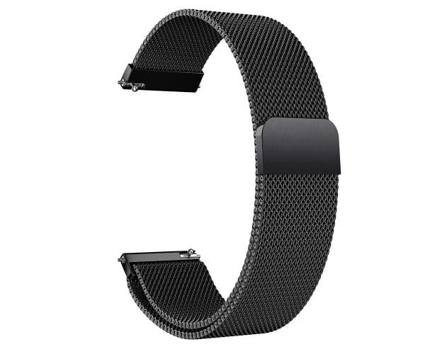 Ремешок Milanese Magnetic для смарт-часов Garmin Venu 4 41 мм 18мм Черный