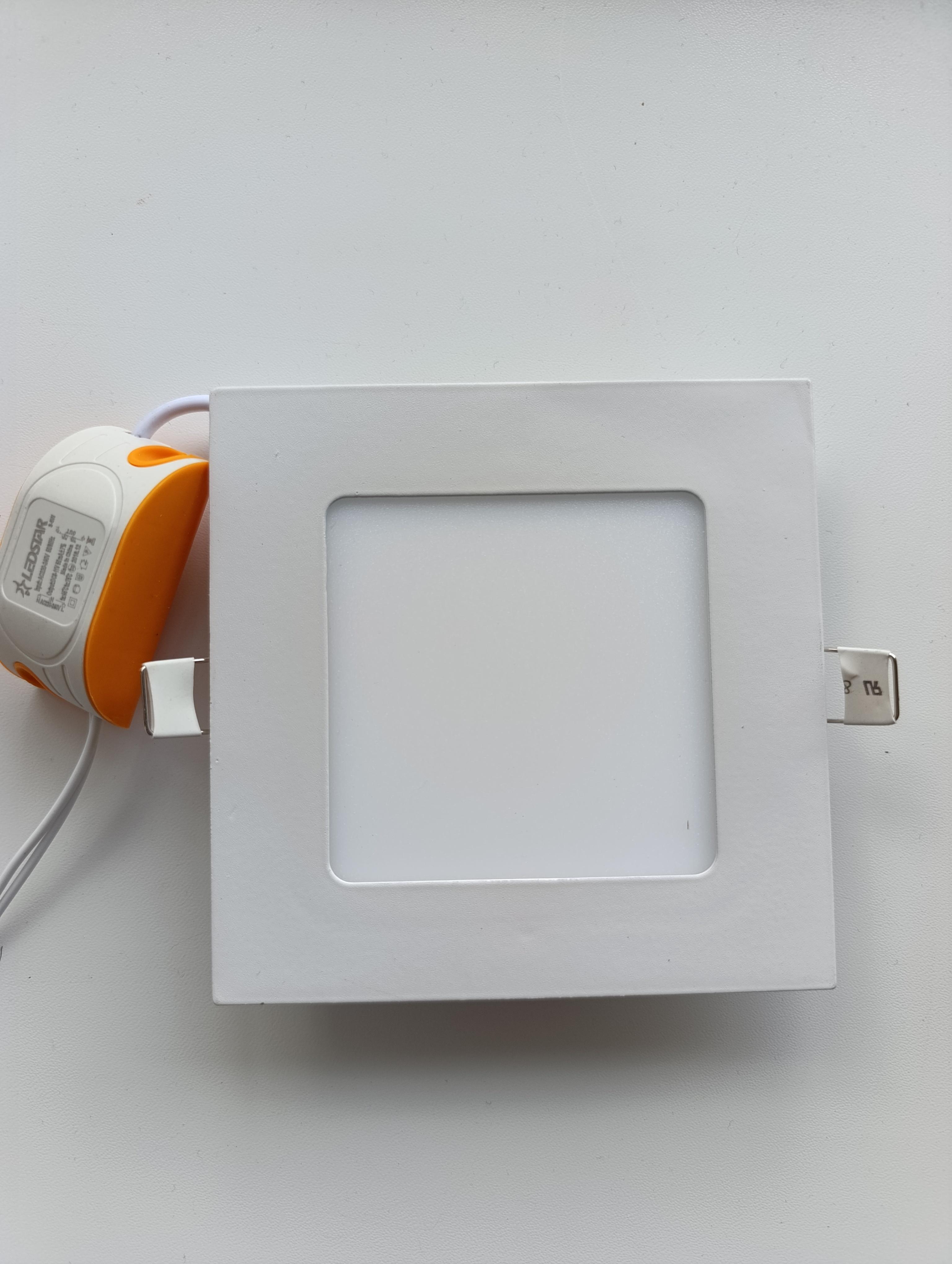 Світильник світлодіодний врізний квадрат 6 Вт 4000K Білий (102949)