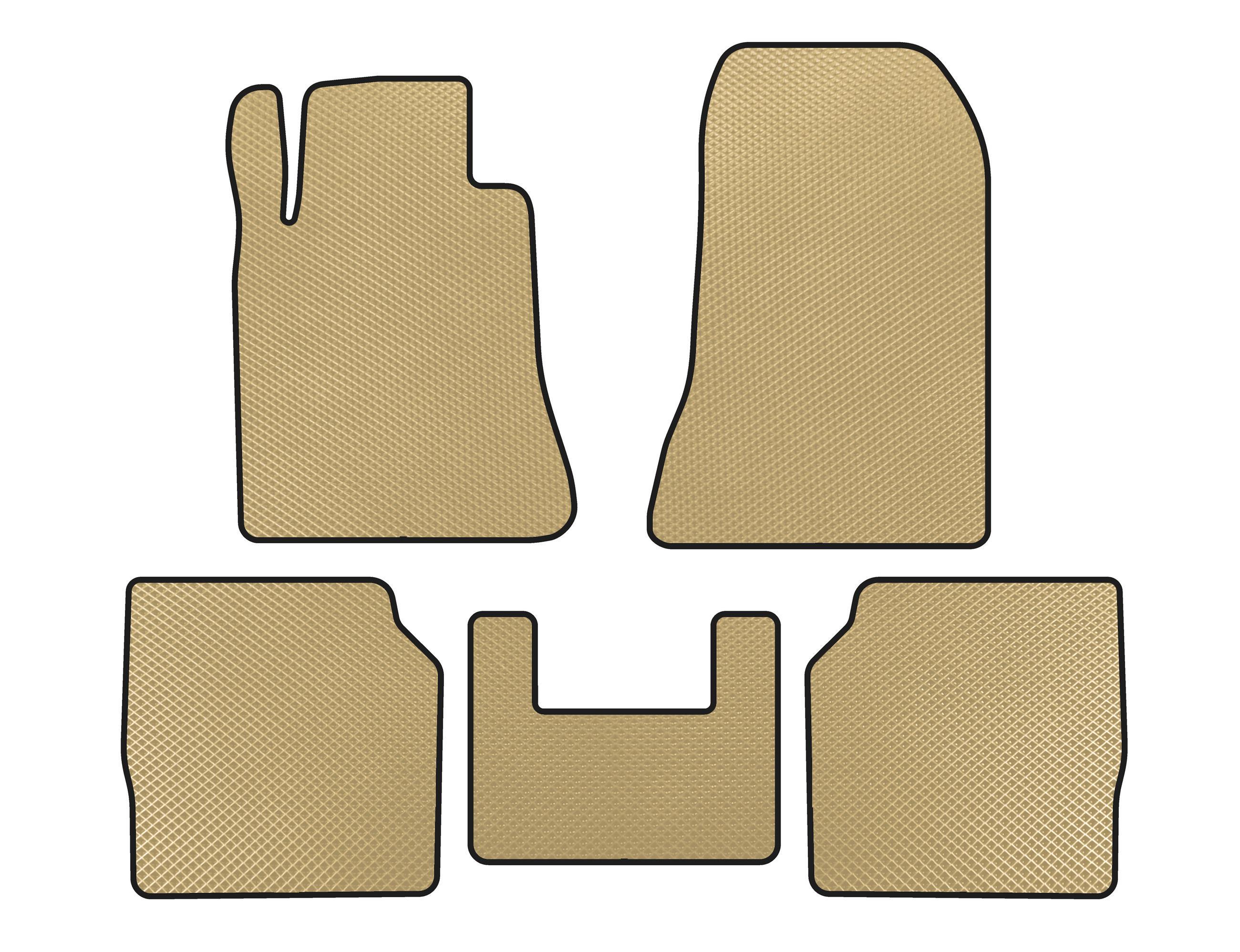 Коврики EVA Digital Designs для Mercedes S-сlass W140 Бежевый (138851)