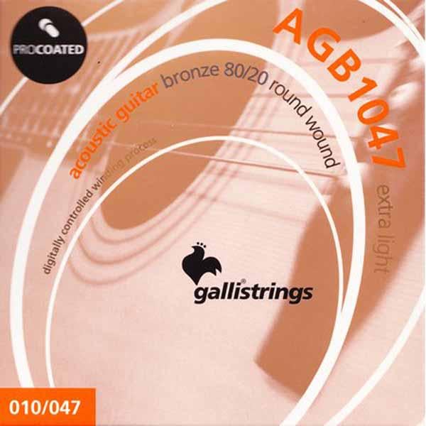 Струны для акустической гитары Galli PROcoated AGB1047-12 12-47 12-Strings Light