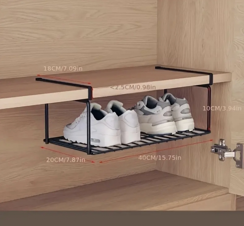 Органайзер додатковий підвісний для взуття 39,5х20х13 см - фото 2 Органайзер додатковий підвісний для взуття 39,5х20х13 см - фото 2