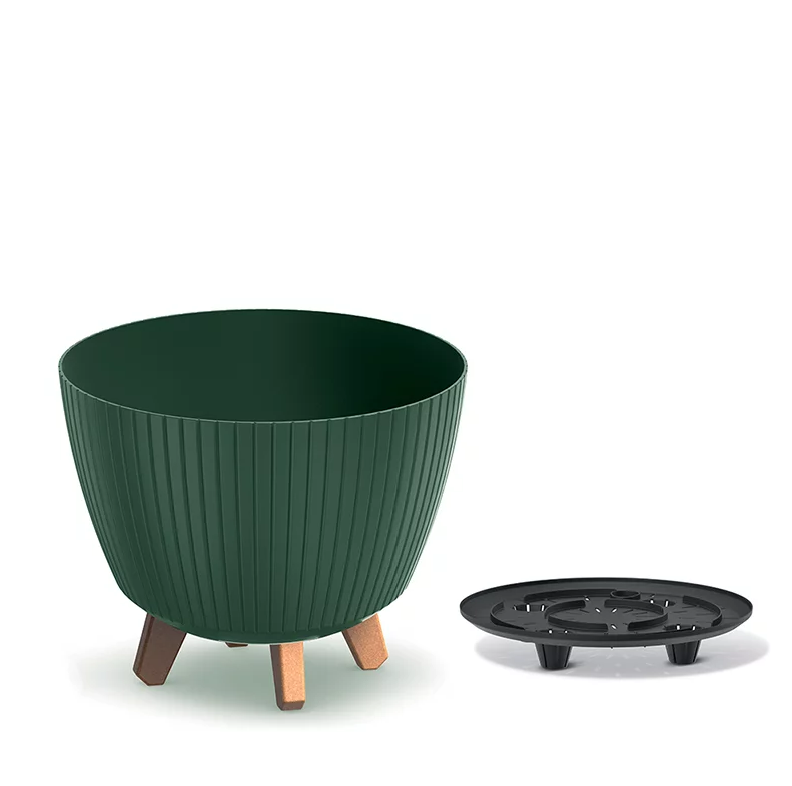 Горшок для цветов на ножках Prosperplast Lamia 30 см Зеленый (DLAL300-2411U)
