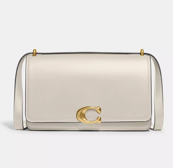 Сумка кожаная Coach Bandit Shoulder Bag Brass/Ivory Сумка кожаная Coach Bandit Shoulder Bag Brass/Ivory
