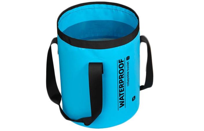 Ведро складное Enoch Lohas Waterproof Bucket IN109 S 25x30 см Blue - фото 1