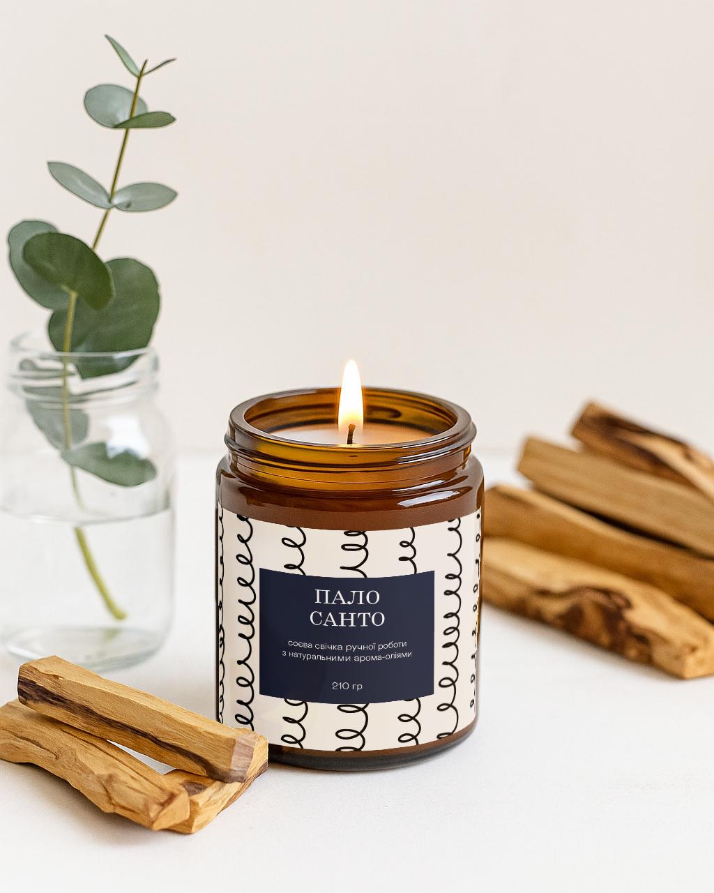 Свеча соевая Пало Санто (31011585) - фото 1 Свеча соевая Пало Санто (31011585) - фото 1