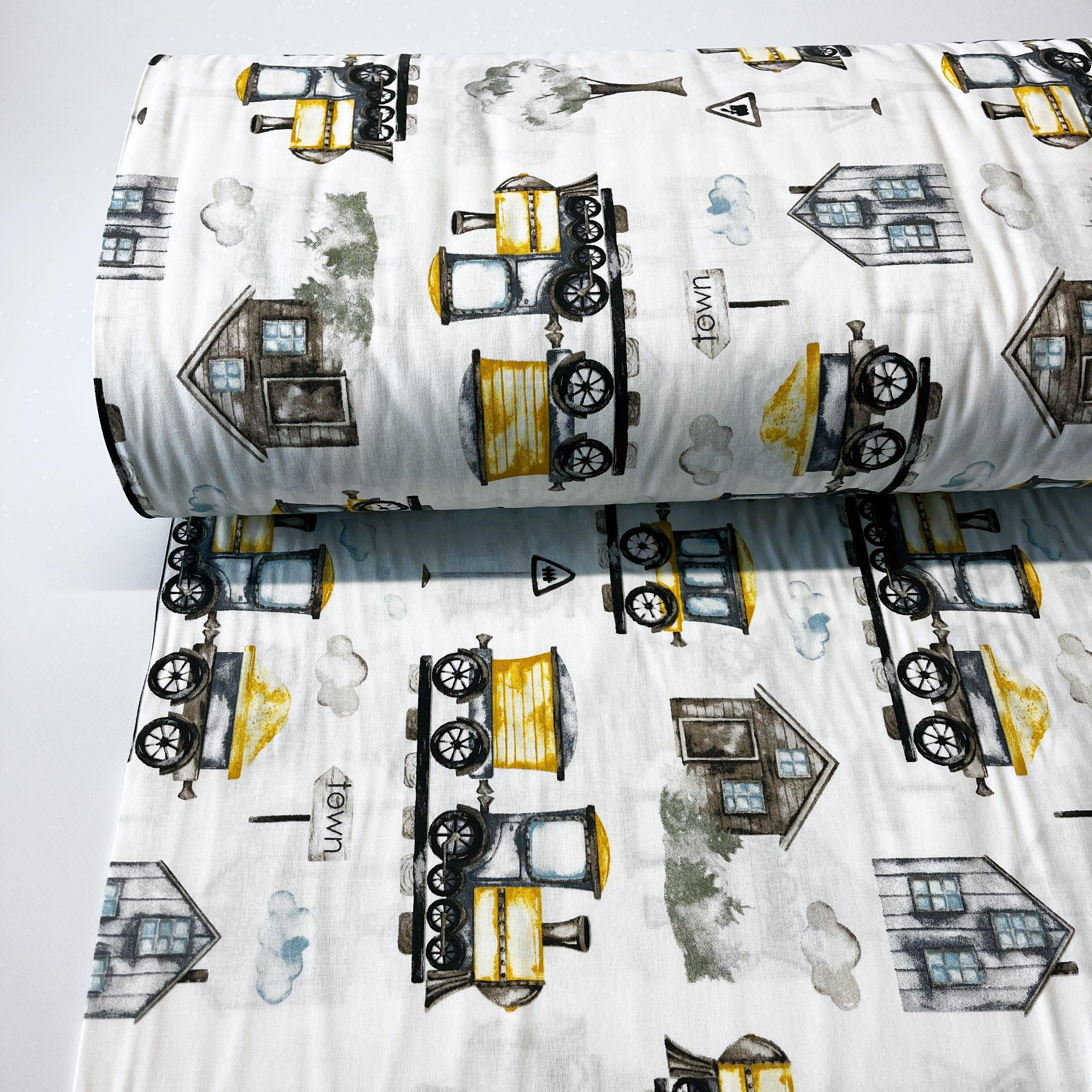 Ткань для постельного белья ранфорс поезда и дома 240 см (25358V4 02479)