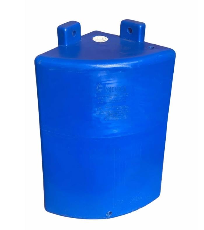 Емкость пластиковая угловая настенная Консенсуc 80 л с креплением Синий (00020ua)