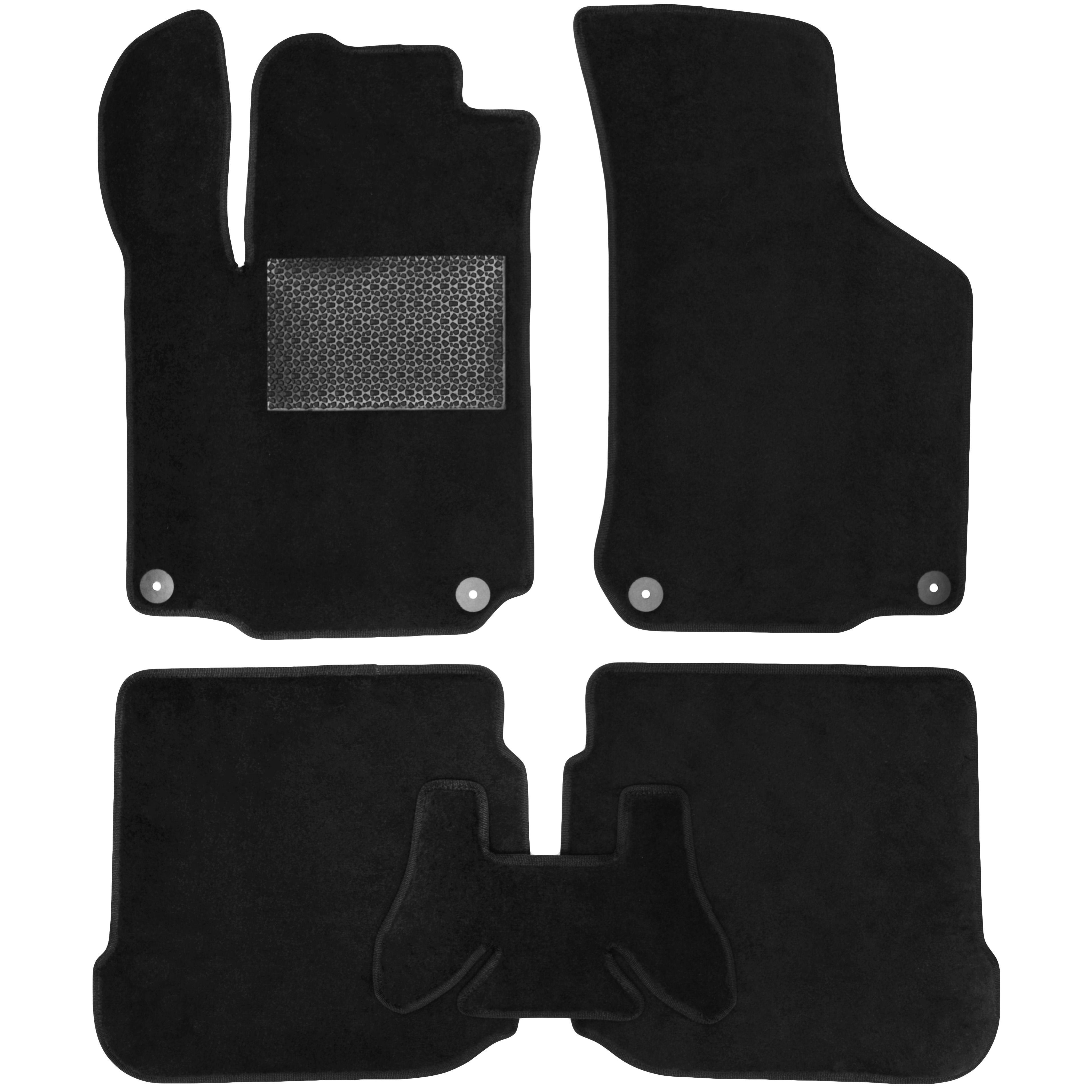 Коврики в салон для Volkswagen Bora '99-05 текстильные Черный