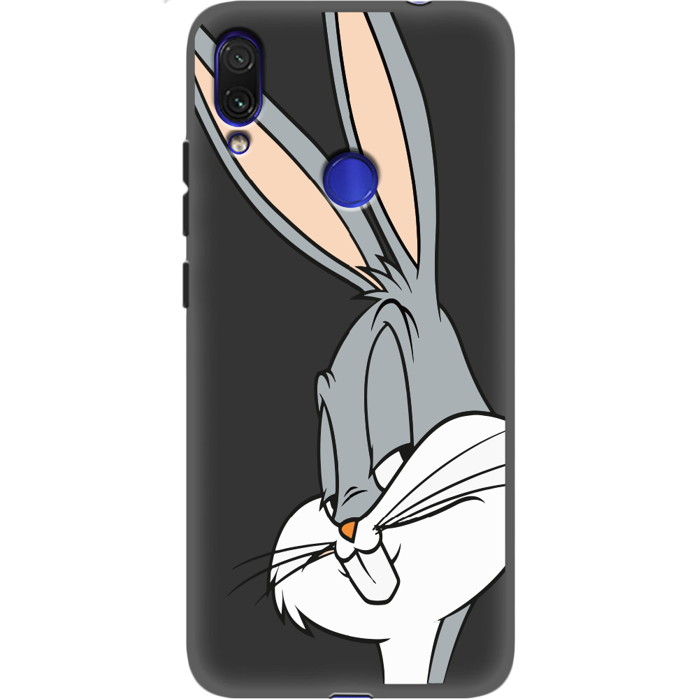 Чехол Boxface Xiaomi Redmi Note 7 Lucky Rabbit Черный силикон (36202-bk81-37106)