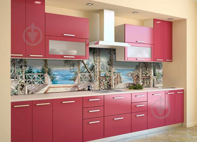 Скинали на кухню Zatarga «Пристань» 600х2500 мм виниловая 3Д наклейка кухонный фартук самоклеящаяся Z180664