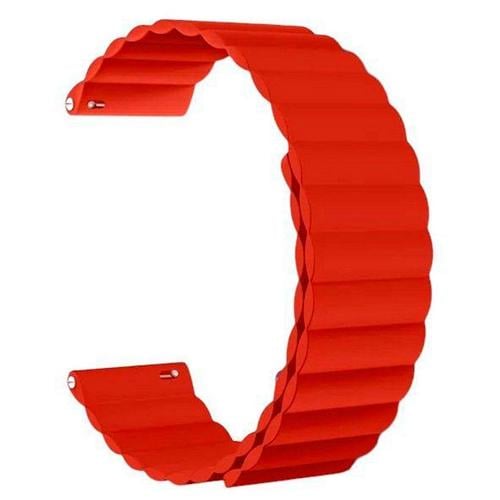 Ремешок для часов Amazfit Haylou Huawei Samsung магнитный 22 мм L Red (12313970)