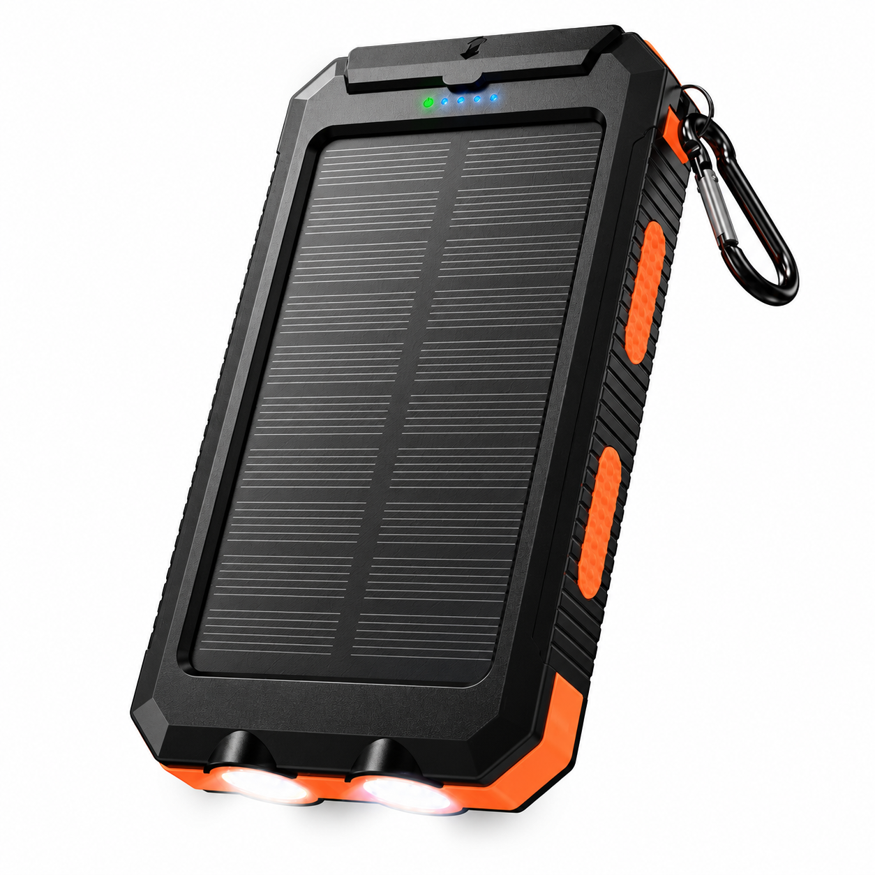 Повербанк Hoco J164 8000 mAh с солнечной панелью с фонариком 2 USB-A и USB-C Повербанк Hoco J164 8000 mAh с солнечной панелью с фонариком 2 USB-A и USB-C