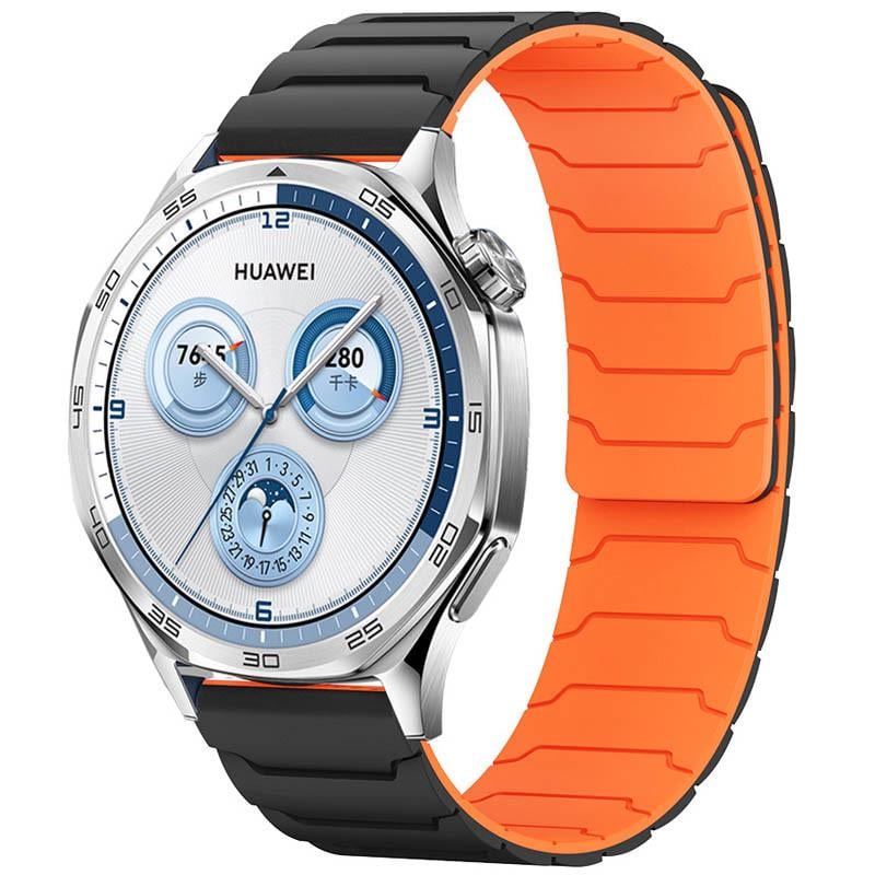 Ремешок Dual-Color Magnetic для Smart Watch 22 мм Black/Orange