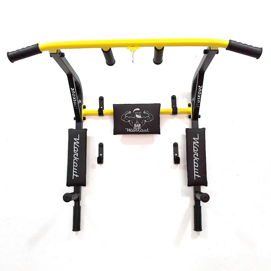 Турнік-бруси SAB Workout WО настінний розбірний з адаптивною спинкою для преса (0081) - фото 5