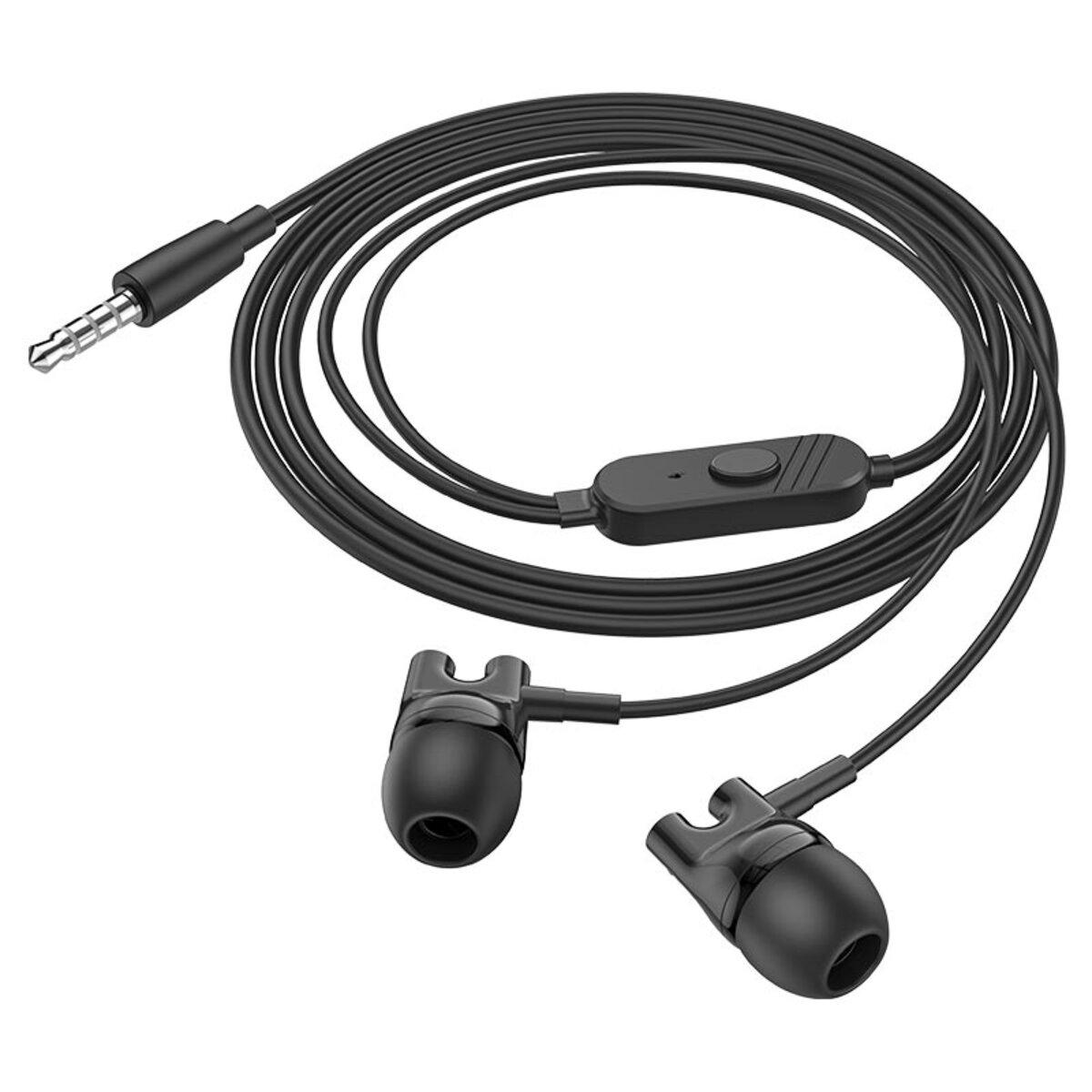 Навушники Borofone BM72B Majestic universal earphones 3,5 мм Black (13968031)