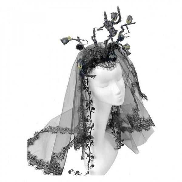 Декор на Хэллоуин Seta Обруч Готический сад (20-860BLK)