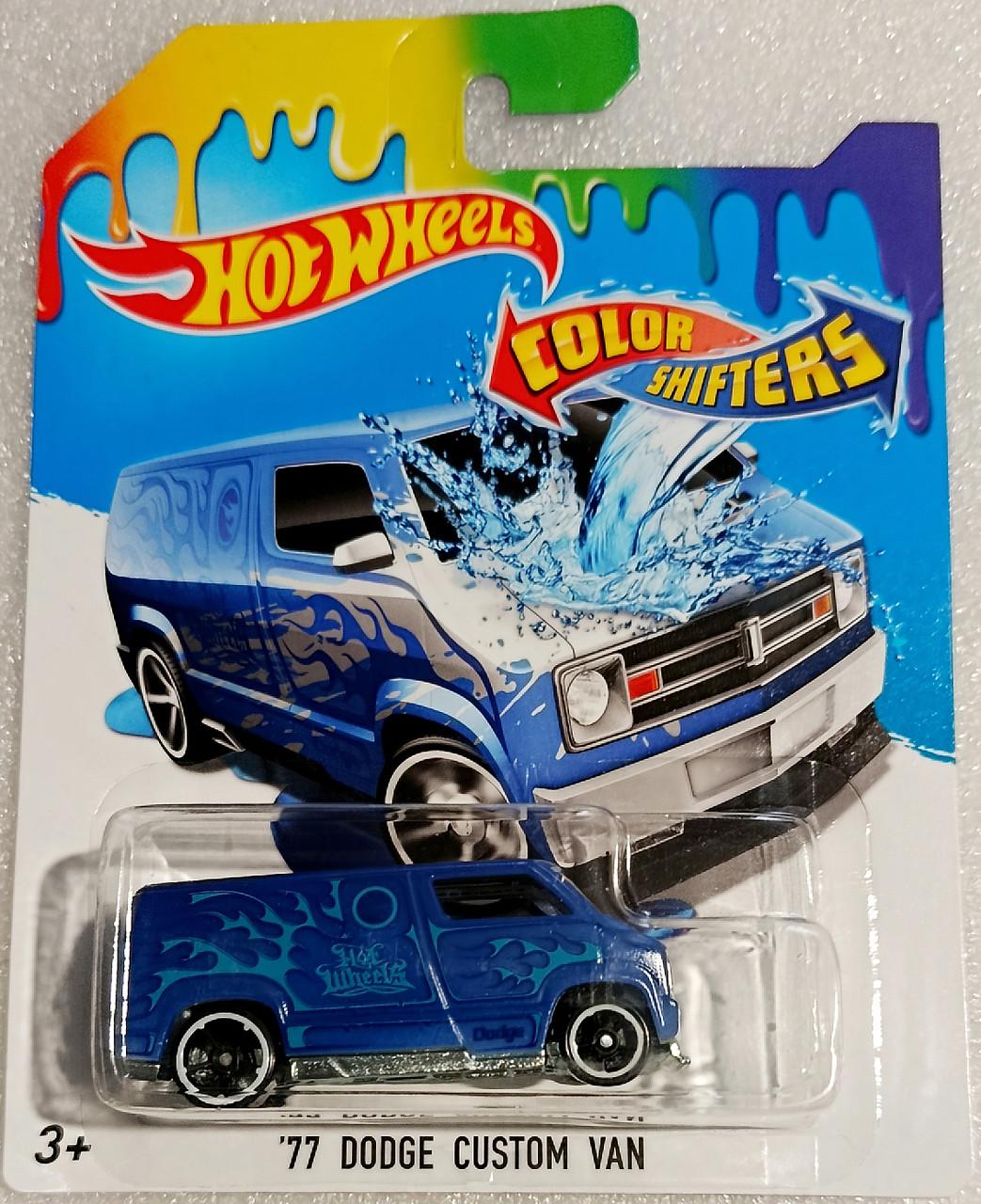 Іграшкова машинка Hot Wheels Змінює 77 Dodge Custom Van 2016 Color Shifters (DNN01)