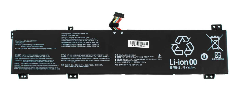Аккумулятор для ноутбука Lenovo Legion 5-15ITH6H 5200 mAh 1536V 80 Wh