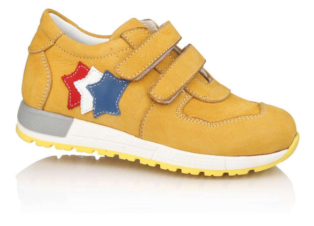 Кроссовки 812 нубук р. 22 Желтый