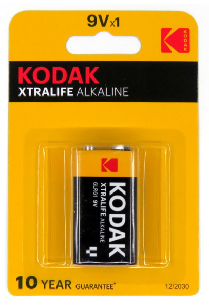 Батарейка Kodak Alkaline на блістері Крона 9 V