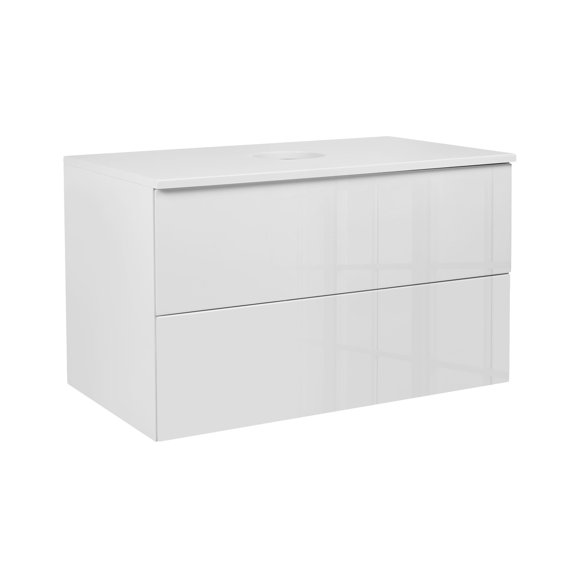 Тумба під умивальник підвісна Q-tap Tern QT1779TPL801W 80x48x47 см Білий (96914)