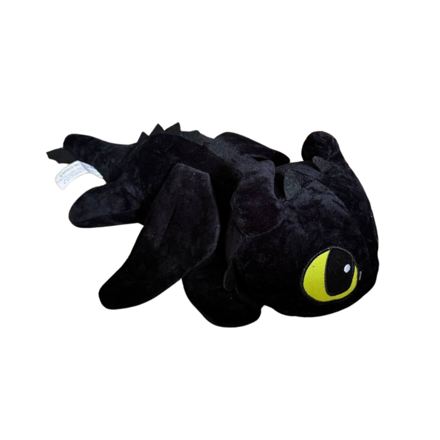 Мягкая игрушка Дракон ночная фурия Беззубик с мультфильма Как приручить дракона 40 см Черный (9098/40)