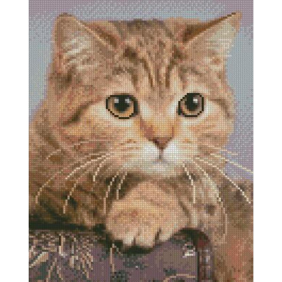 Алмазная мозаика Strateg Премиум Сосредоточенный взгляд 30x40 см (HX467)