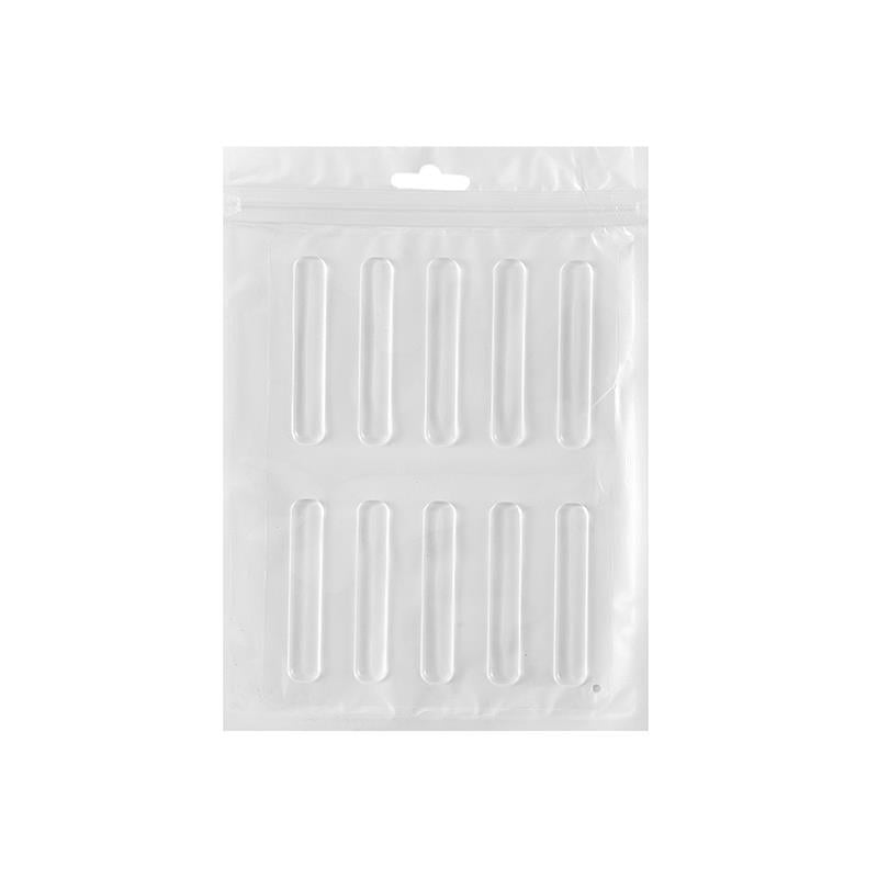 Демпферы для мебели силиконовые амортизаторы от повреждений R9403 10 шт. 35х10 мм Прозрачный (R9403)