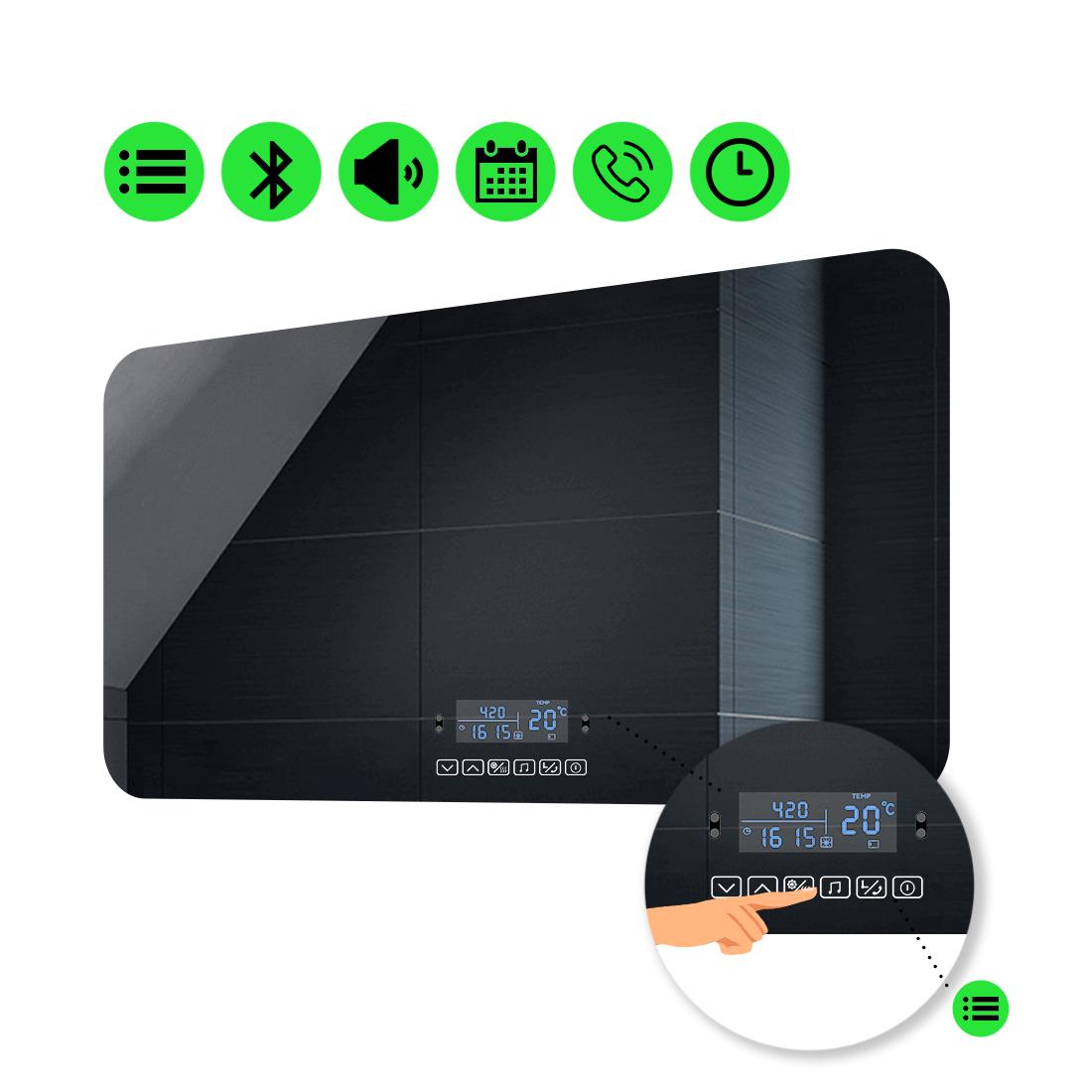 LED-дзеркало 90x80 см зі Smart-блоком Ornela (Ornelag104)