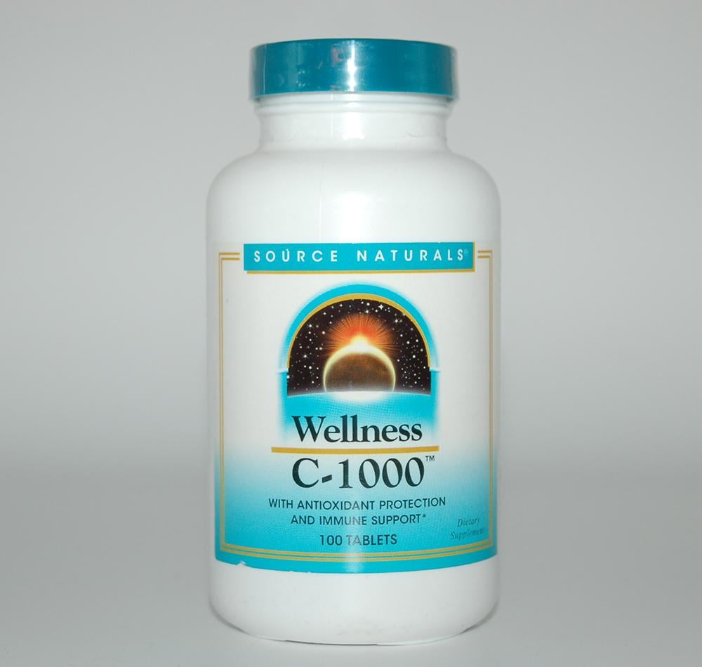 Вітамін С Source Naturals Wellness 100 таб. (SNS-01032)