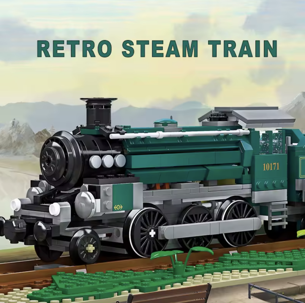 Конструктор JIE STAR Поезд Retro Train 1031 деталей - фото 3