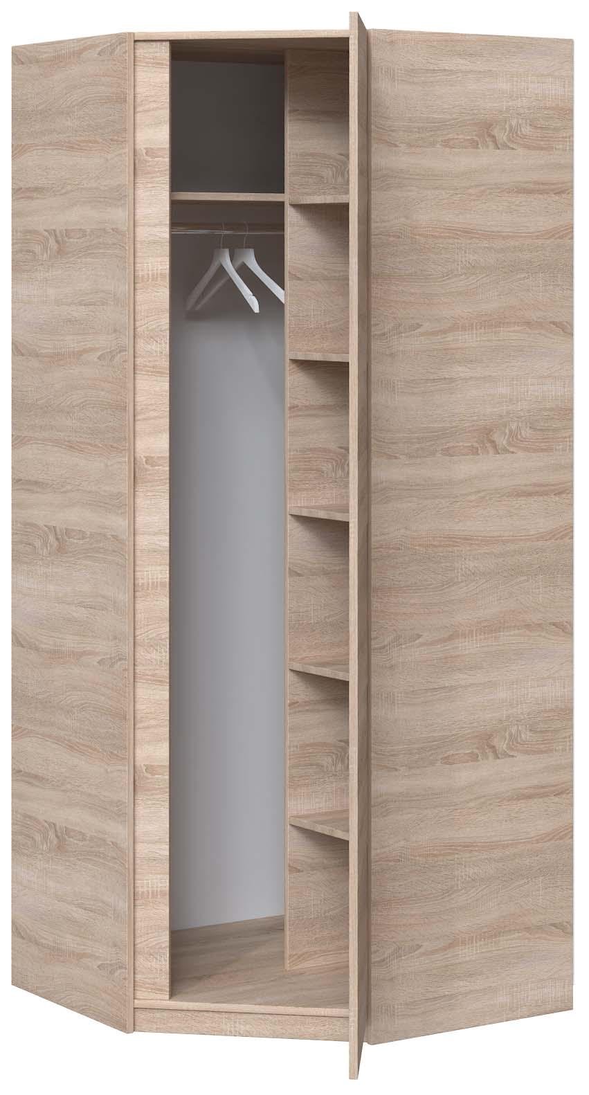 Шкаф угловой Мастер Форм Брайт 850х520х2000 мм Дуб сонома (31843) - фото 2 Шкаф угловой Мастер Форм Брайт 850х520х2000 мм Дуб сонома (31843) - фото 2