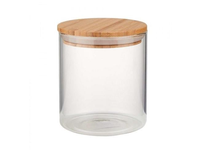 Банка с бамбуковой крышкой Stenson 9,5х14 см (2304B)