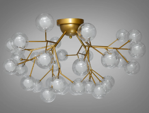 Люстра потолочная Diasha 36 ламп Золотой/Сатин (X887-36B GD)