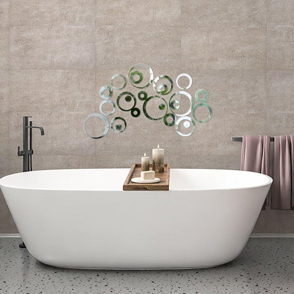 Декор зеркальный акриловый самоклеящийся 24 шт. Серебристый (SW-00002523) - фото 6 Декор зеркальный акриловый самоклеящийся 24 шт. Серебристый (SW-00002523) - фото 6