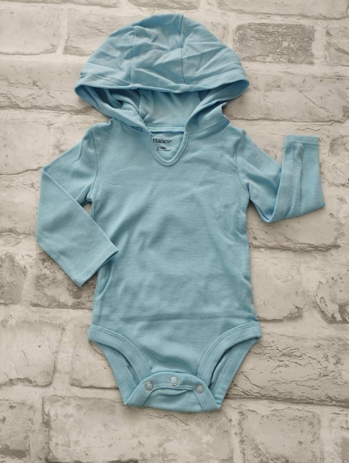 Боді для малюків Hanes 68 cм Блакитний (0035) Боді для малюків Hanes 68 cм Блакитний (0035)