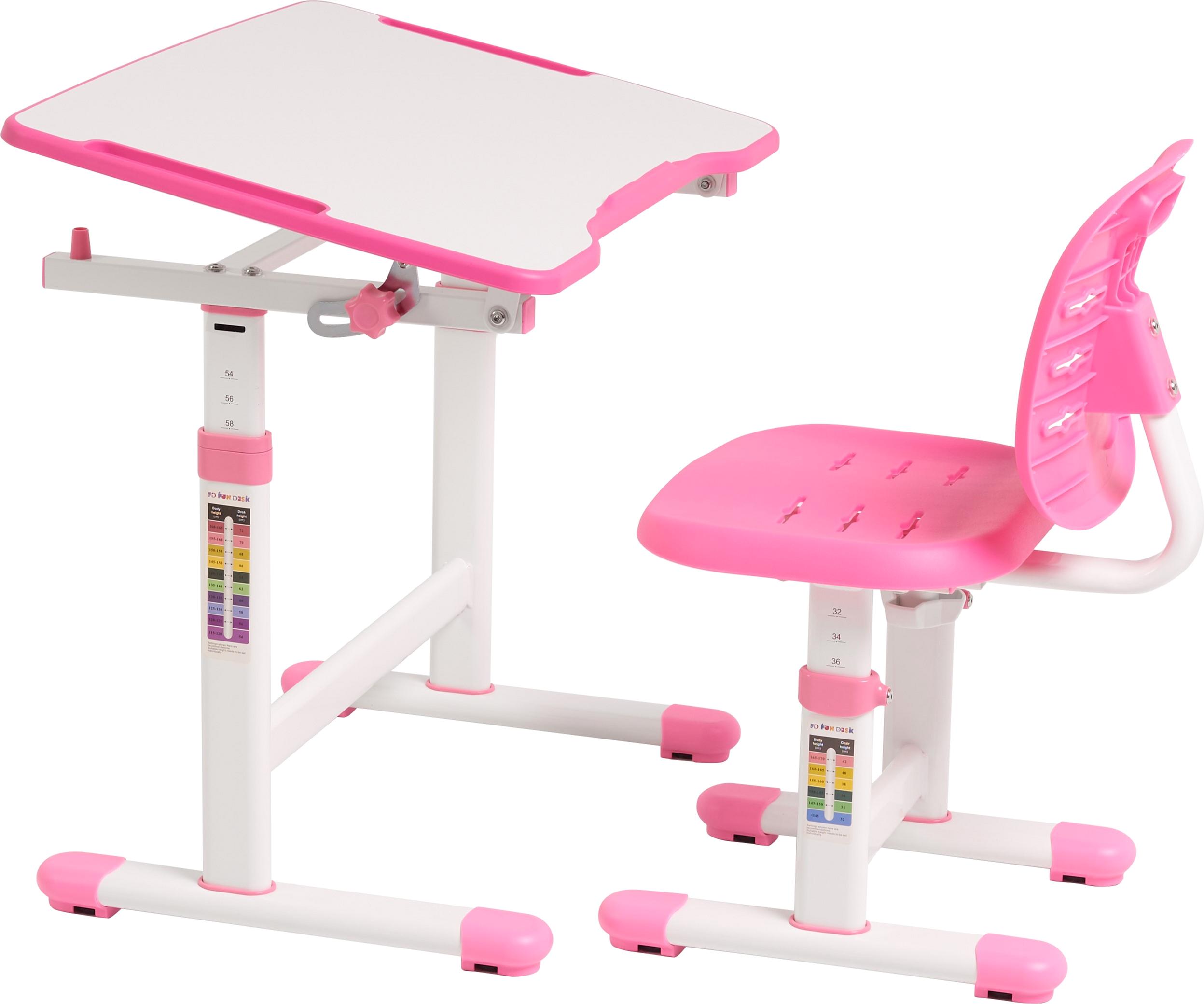 Комплект FunDesk Omino шкільна парта/стілець з м'якою накладкою на стілець Pink (3866365) - фото 5 Комплект FunDesk Omino шкільна парта/стілець з м'якою накладкою на стілець Pink (3866365) - фото 5