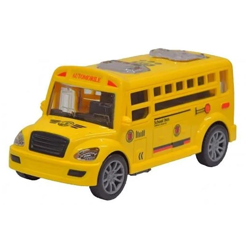 Автобус школьный JW567/066 открывается дверь 13 см Yellow (2743122160)