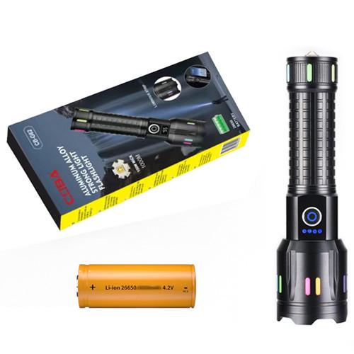 Фонарь Night Vision Fluorescence CB-G62-TG индикация заряда Powerbank 1x26650/3xAAA ЗУ Type-C Zoom Box (2259539980)