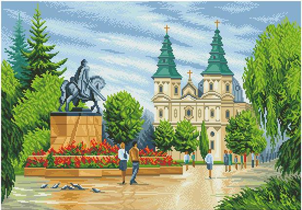 Схема картины Красочный майд для вышивки бисером на ткани (ТМ002)