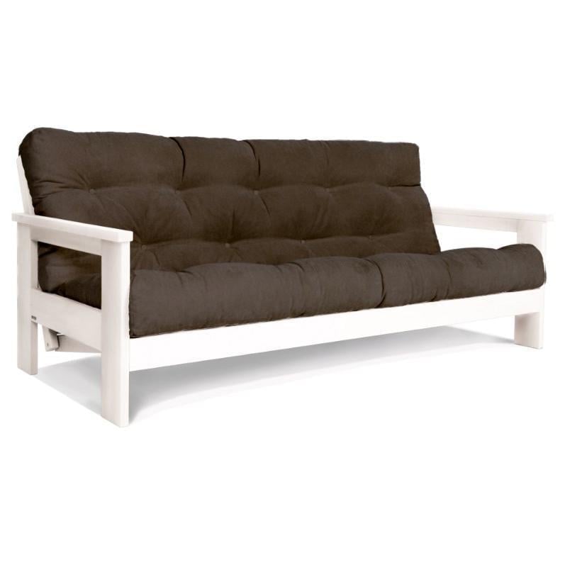 Диван-футон раскладной Woodman Mexico из массива дерева Белый/Коричневый - фото 1 Диван-футон раскладной Woodman Mexico из массива дерева Белый/Коричневый - фото 1