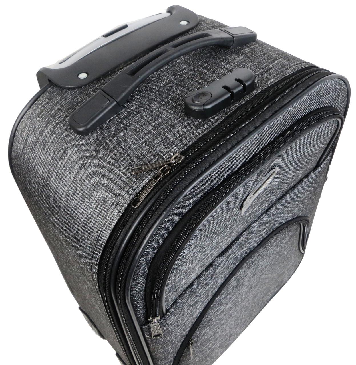 Валіза маленька тканинна Gedox ручна поклажа на колесах S 42 л Сірий - фото 9 Валіза маленька тканинна Gedox ручна поклажа на колесах S 42 л Сірий - фото 9