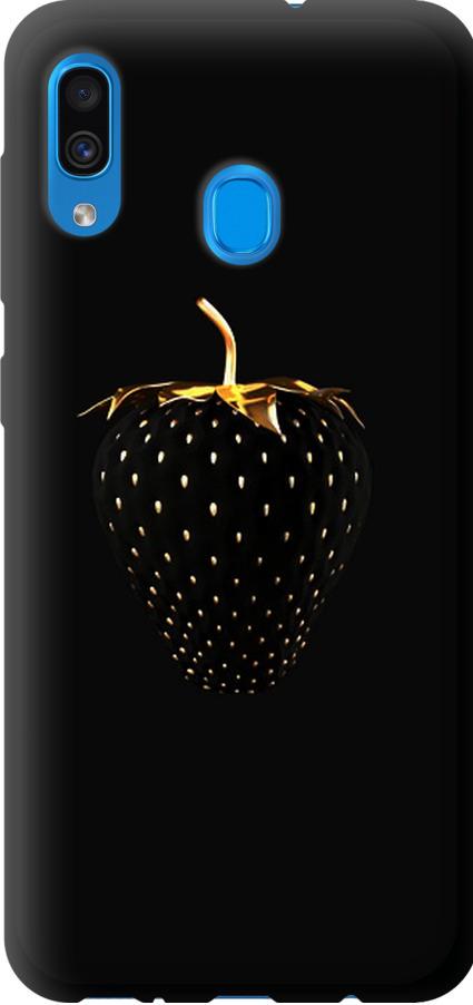 Чехол на Samsung Galaxy A20 2019 A205F Черная клубника (3585b-1761-42517)